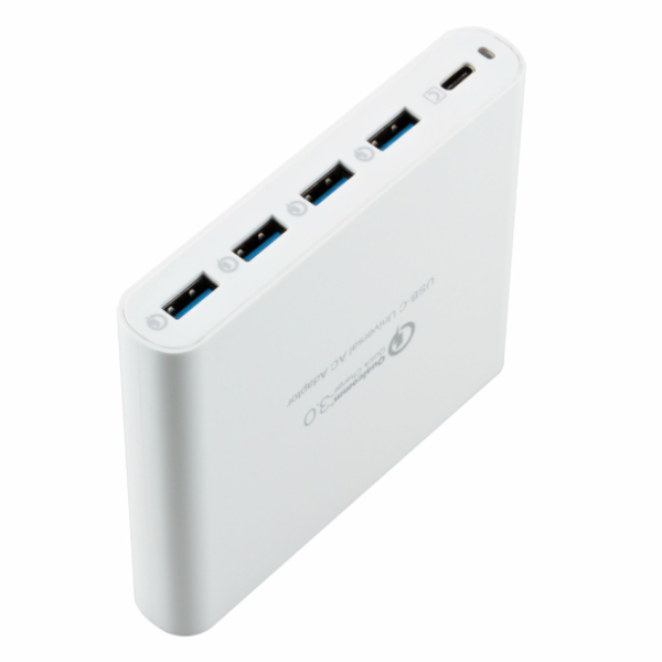 Sạc Hyper 1 USB-C 4 USB-A ( QC 3.0 ) White