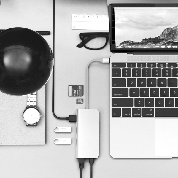 Cổng Nối Letouch Hub USB-C 8in1 Silver