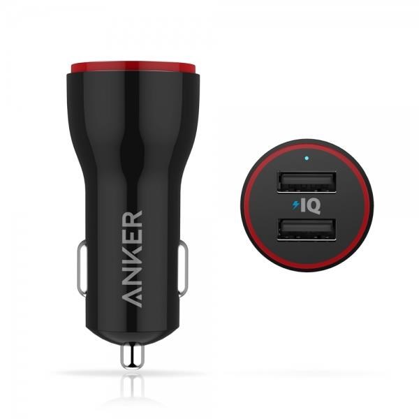 Sạc ô tô Anker 2 cổng, 24w - PowerDrive 2, 24w