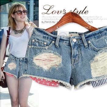 Quần Short Jean rách