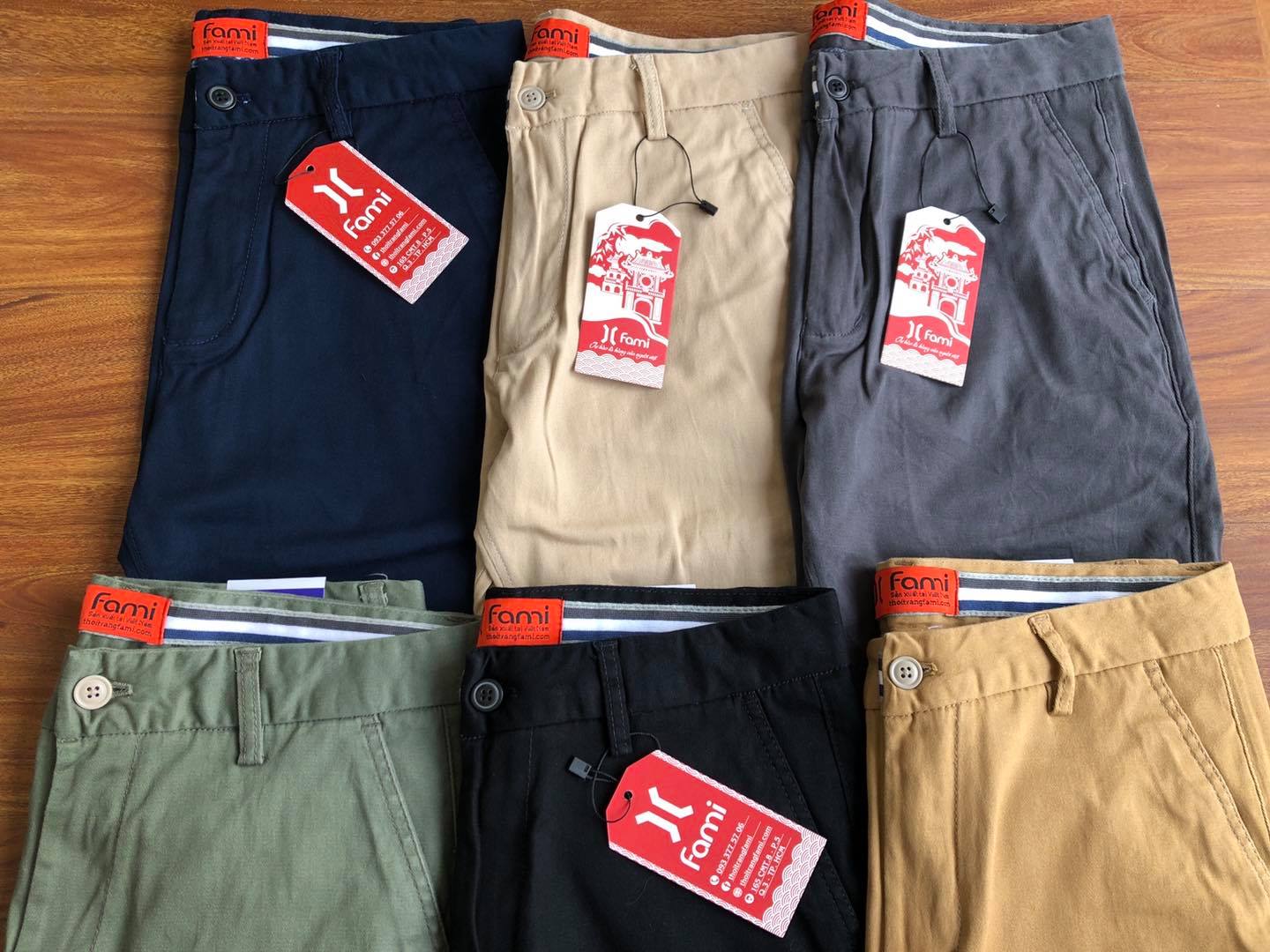 Quần shorts kaki CAROLLA Bermuda slimfit , có bigsize