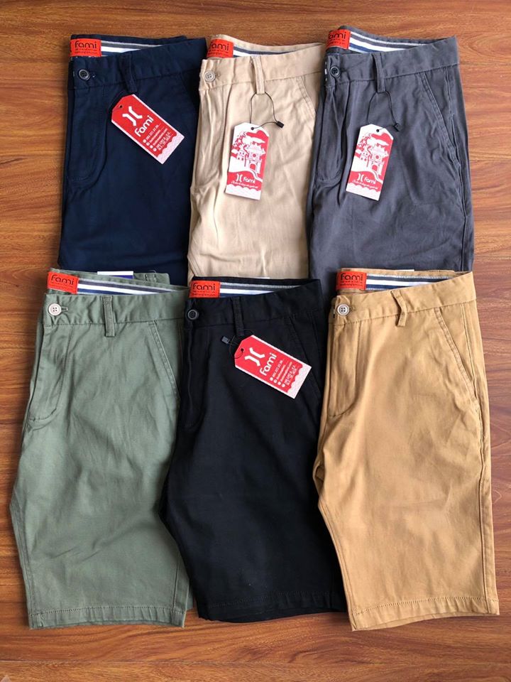 Quần shorts kaki CAROLLA Bermuda slimfit , có bigsize