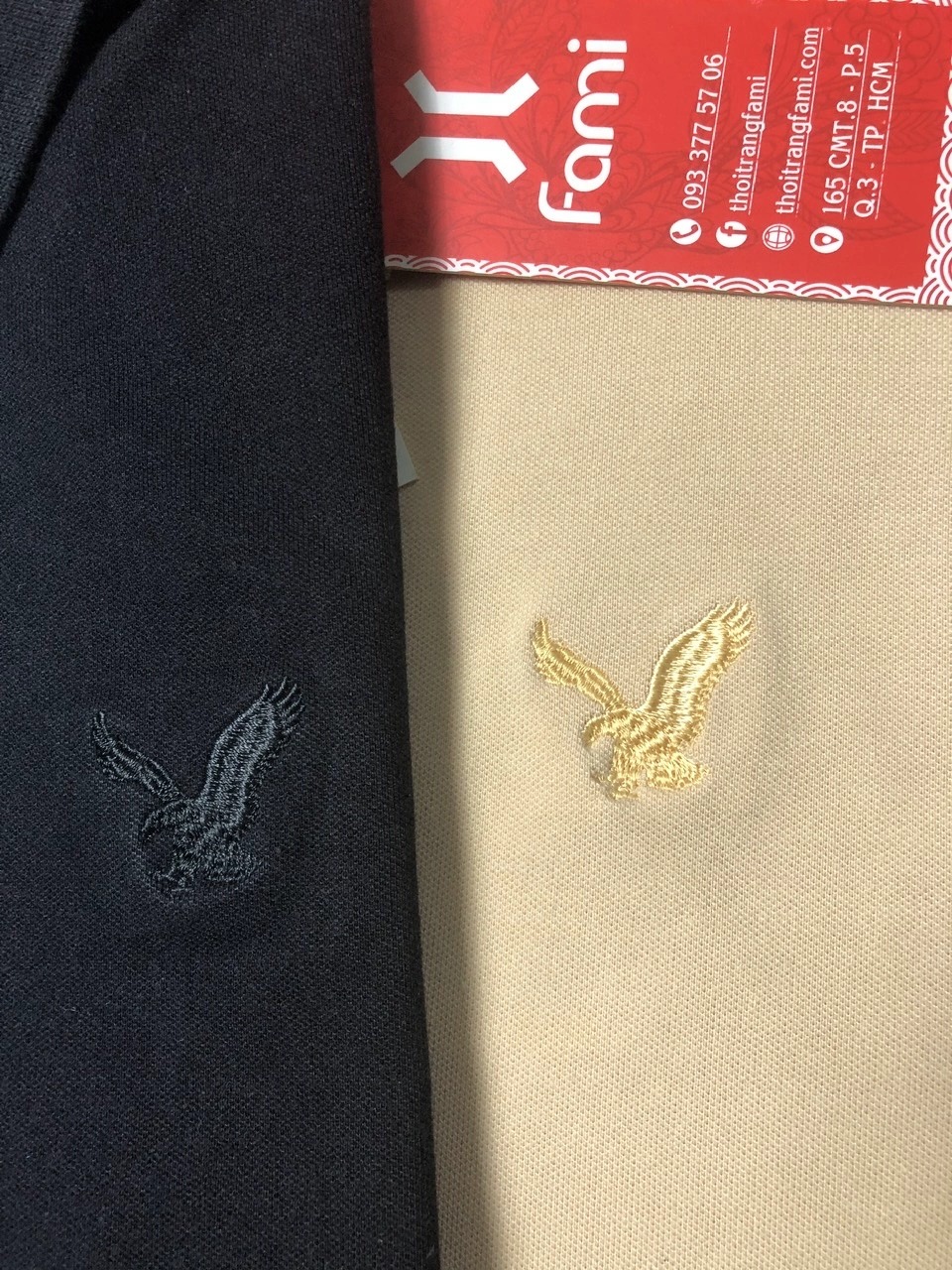 Áo polo Fami vải cá sấu dày dặn, có bigsize
