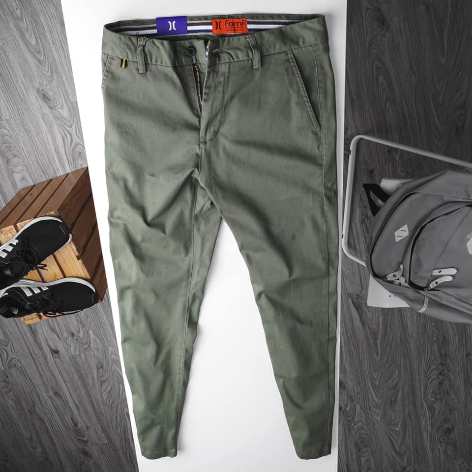 Quần kaki dài CAROLLA slimfit chinos Mẫu mới màu đen , có bigsize