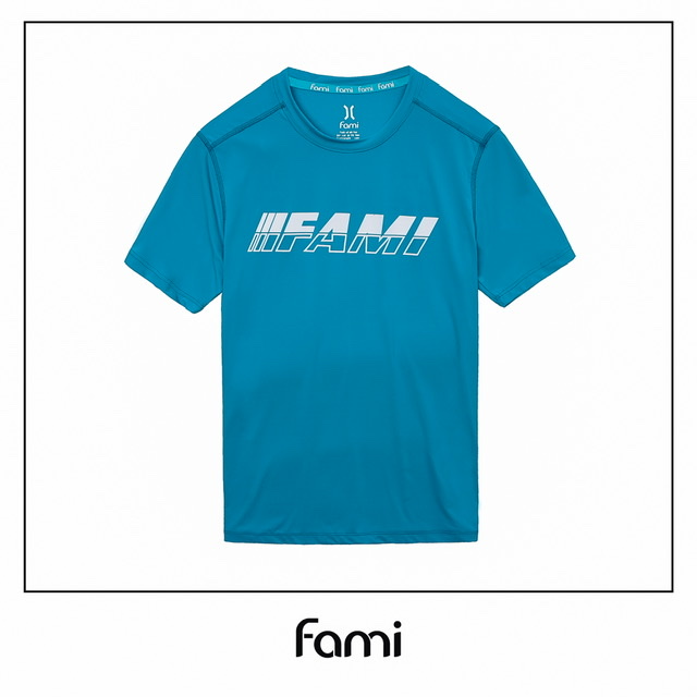 Áo thun thể thaoThời Trang CAROLLALinear Logo mẫu mới 2020, Màu xanh nhạt, có bigsize