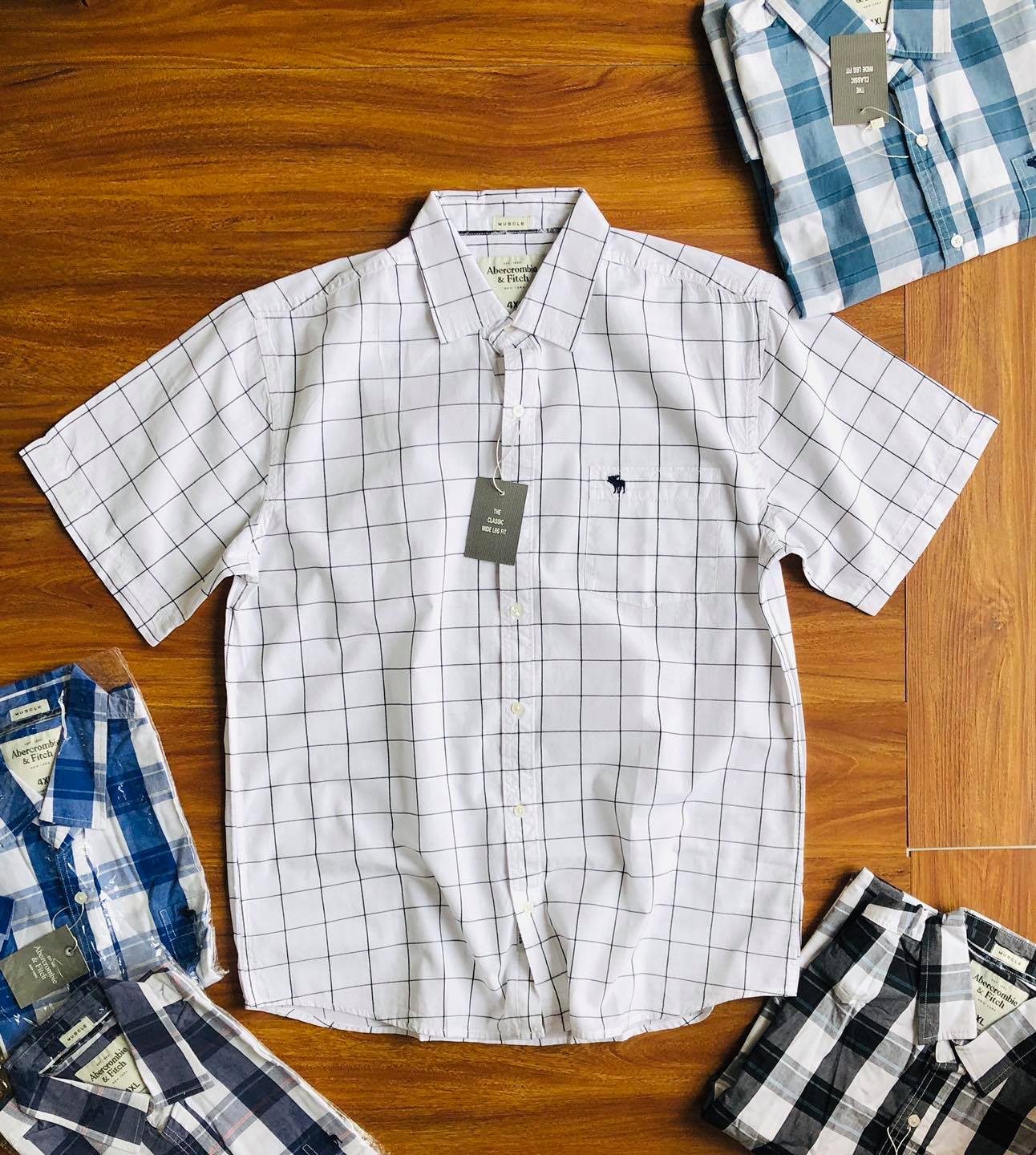 sơ mi caro tay ngắn , bigsize