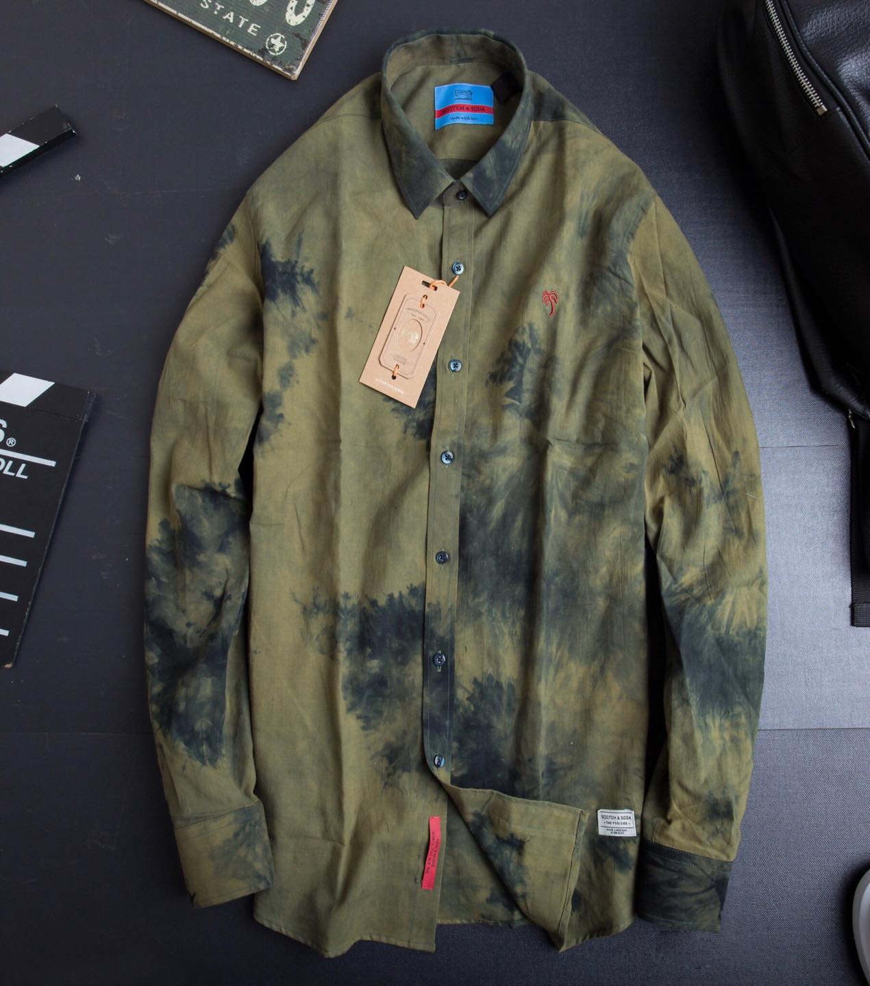 Sơmi dài tay loang màu Nam Scot&Soda