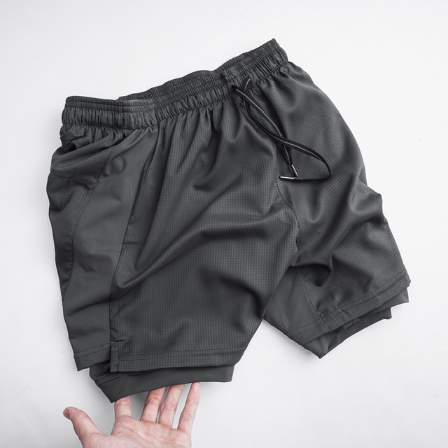 Quần đùi Nam vải dù 2 trong 1 ( 2 lớp)  có bigsize