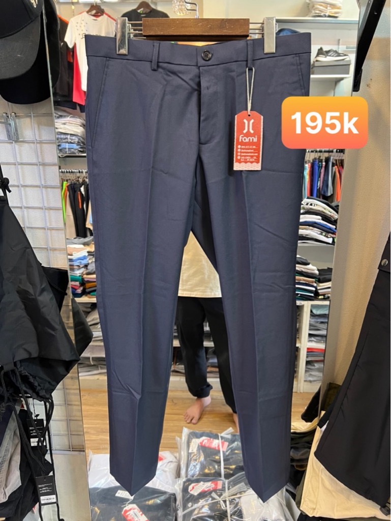 Quần âu màu xám slinfit Fami, có bigsize