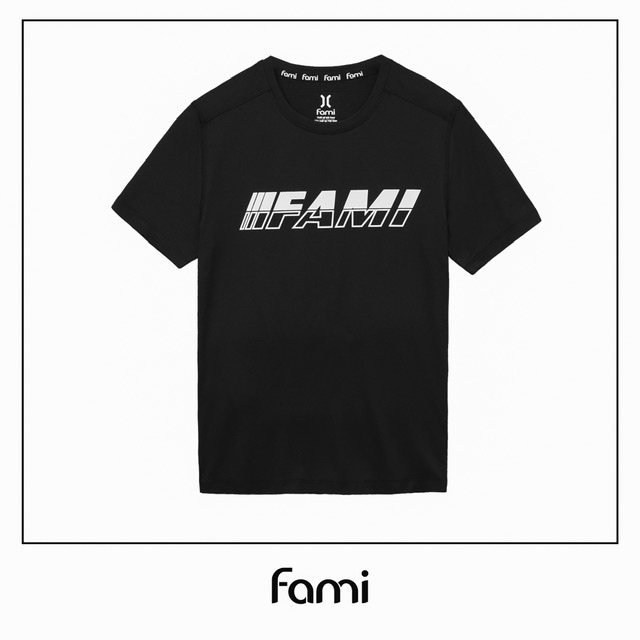 Áo thun thể thao Fami Linear Logo mẫu mới 2020, có bigsize