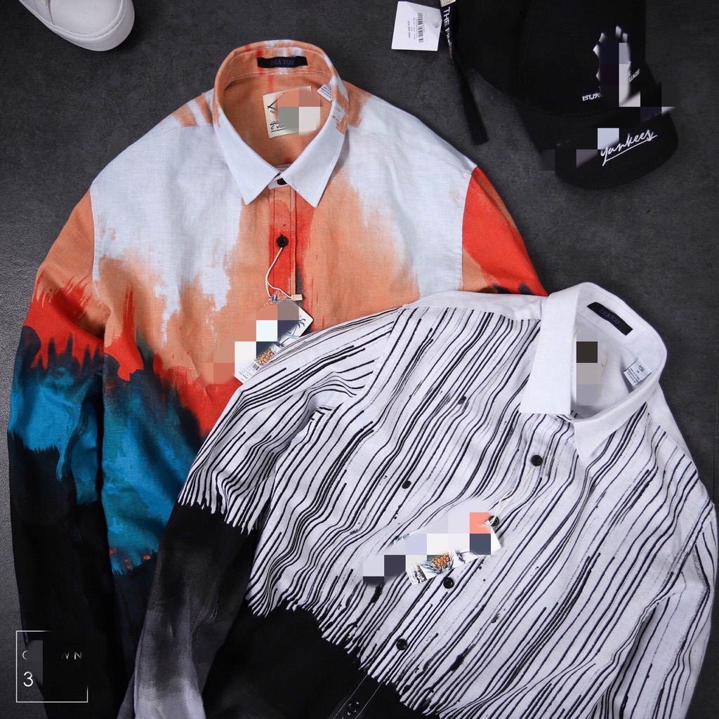 Sơmi dài tay Nam sale nhiều mẫu Loang