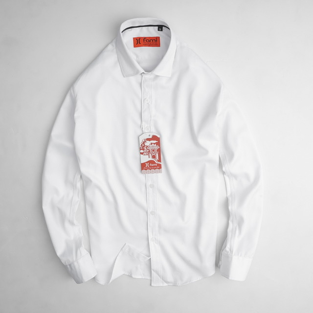 Sơ mi dài tay Nam gân chéo, có bigsize