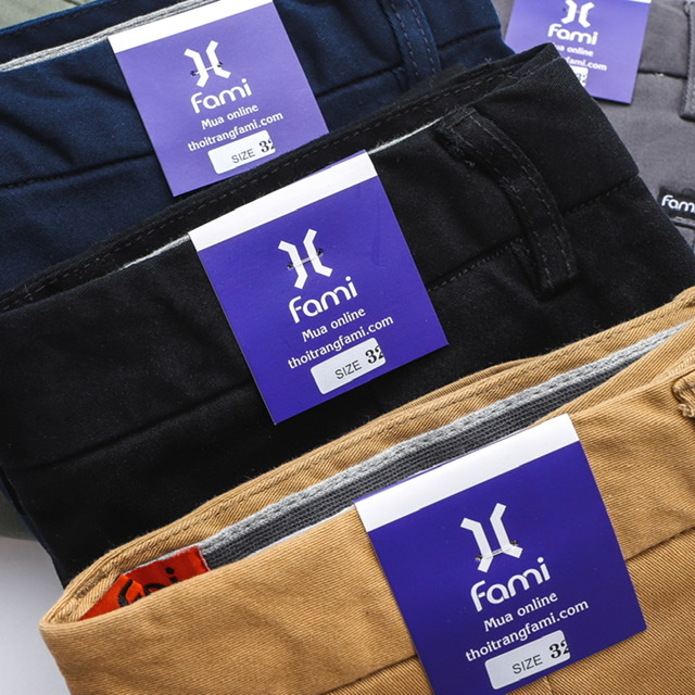 Quần short kaki chinos CAROLLA, có bigsize