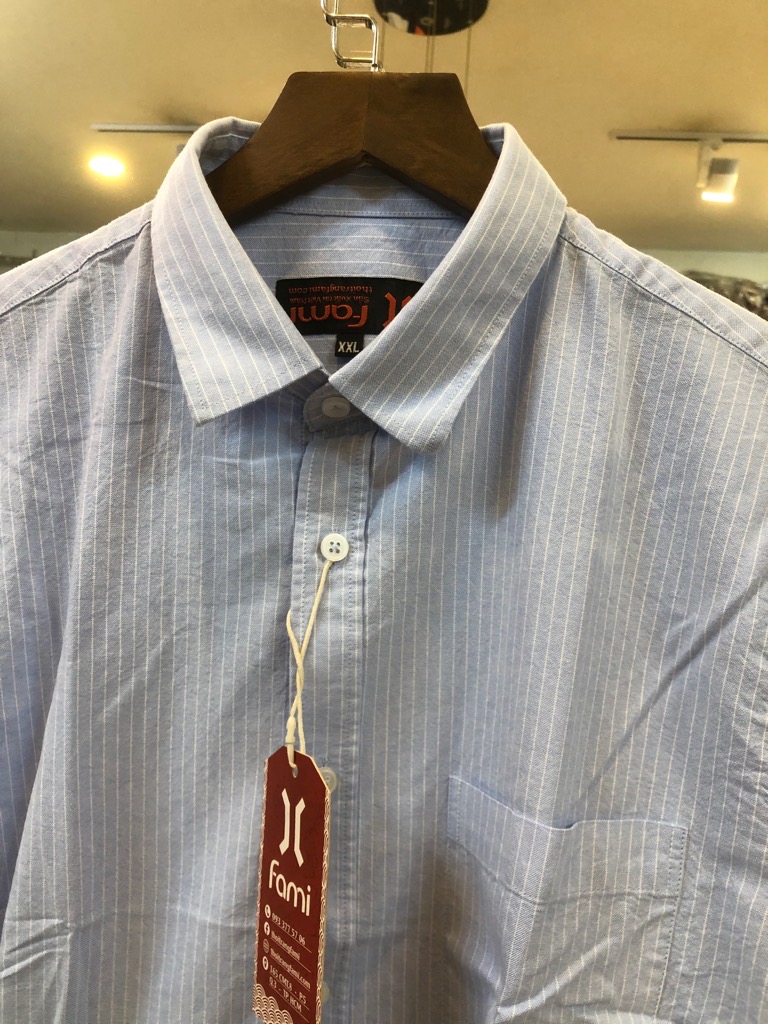 Sơmi linen ngắn tay, có bigsize