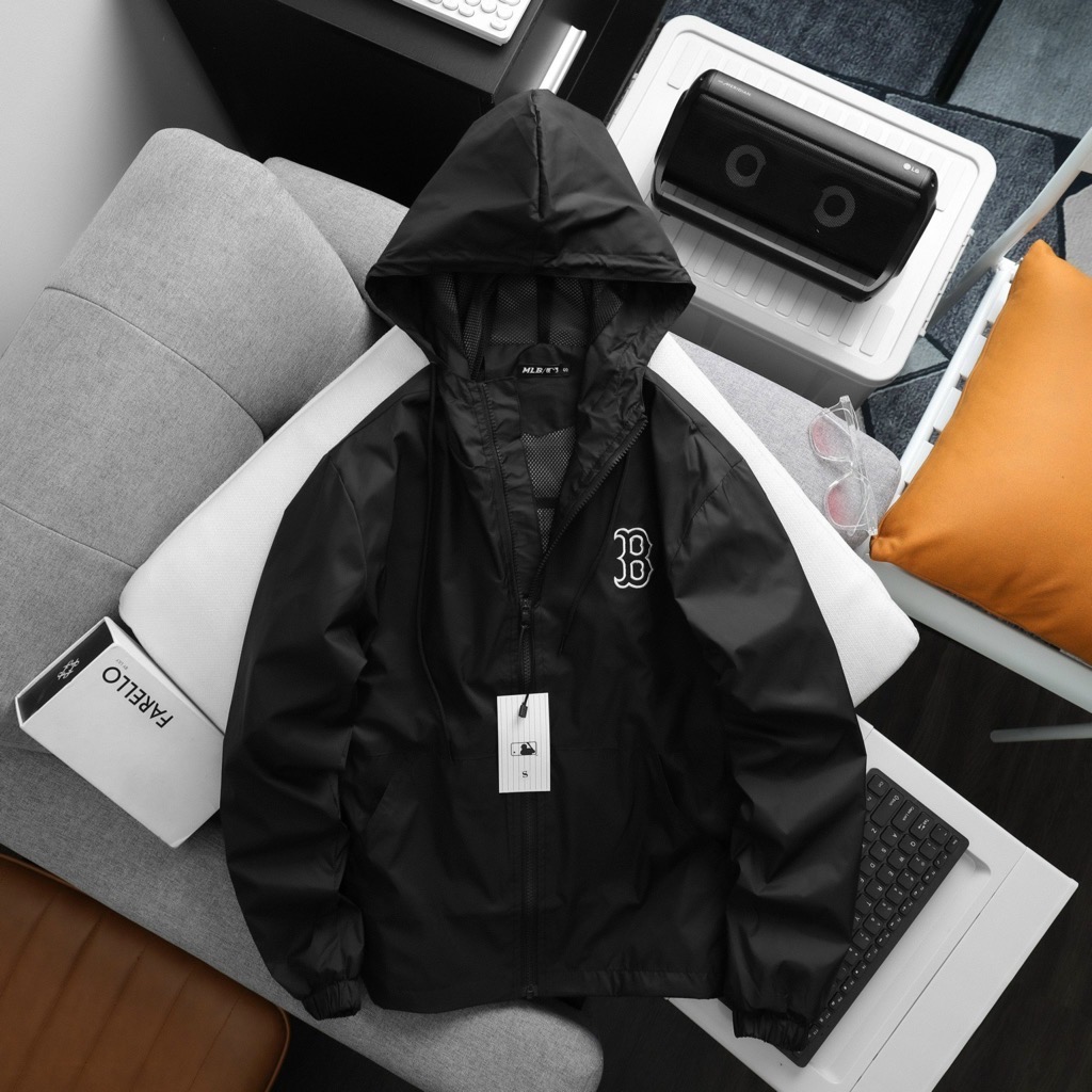 Áo khoác Nam MLB vải gió 2 lớp