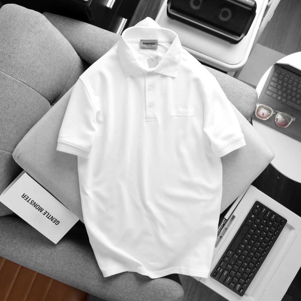 Áo polo Nam Essentials màu đen