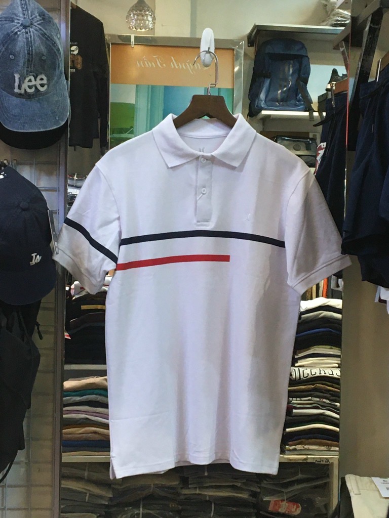 Áo polo Fami coton cá sấu in họa tiết mẫu 2003, có bigsize