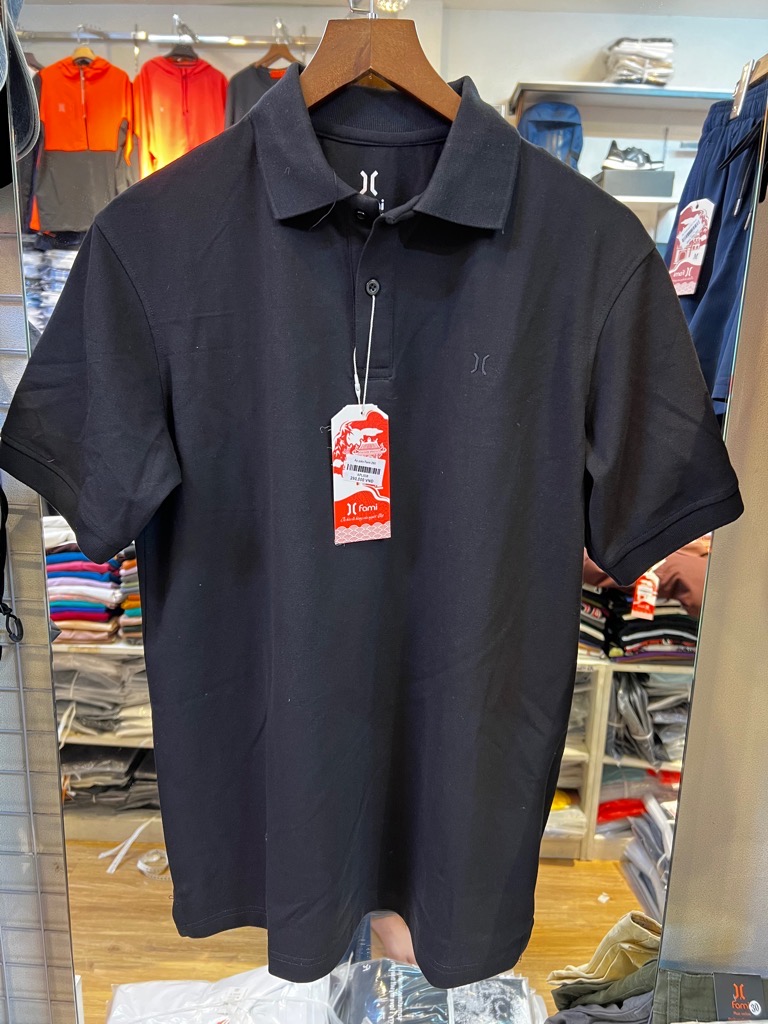 Áo polo Fami coton cá sấu in họa tiết mẫu 2003, có bigsize