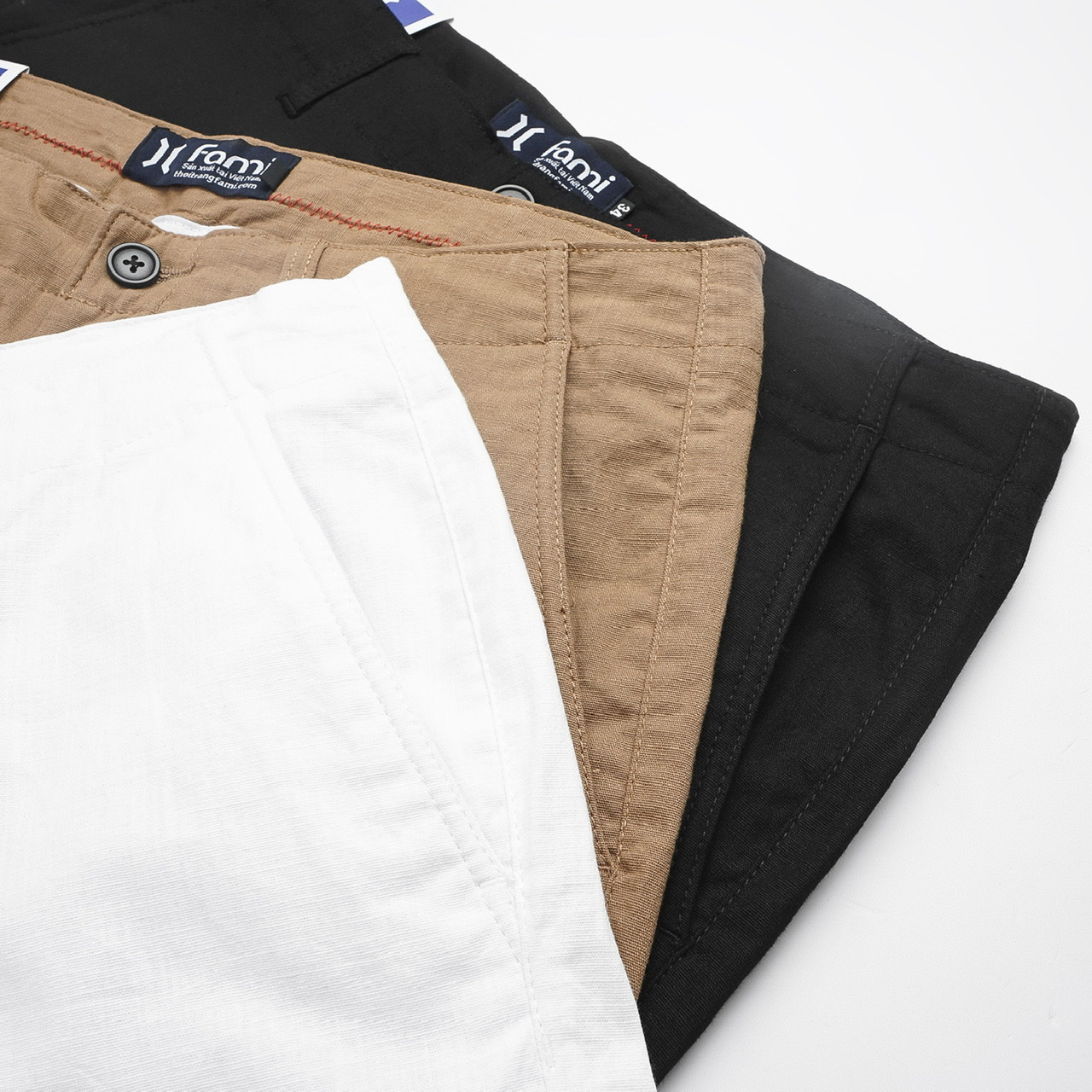 Quần đùi Linen Nam, có bigsize