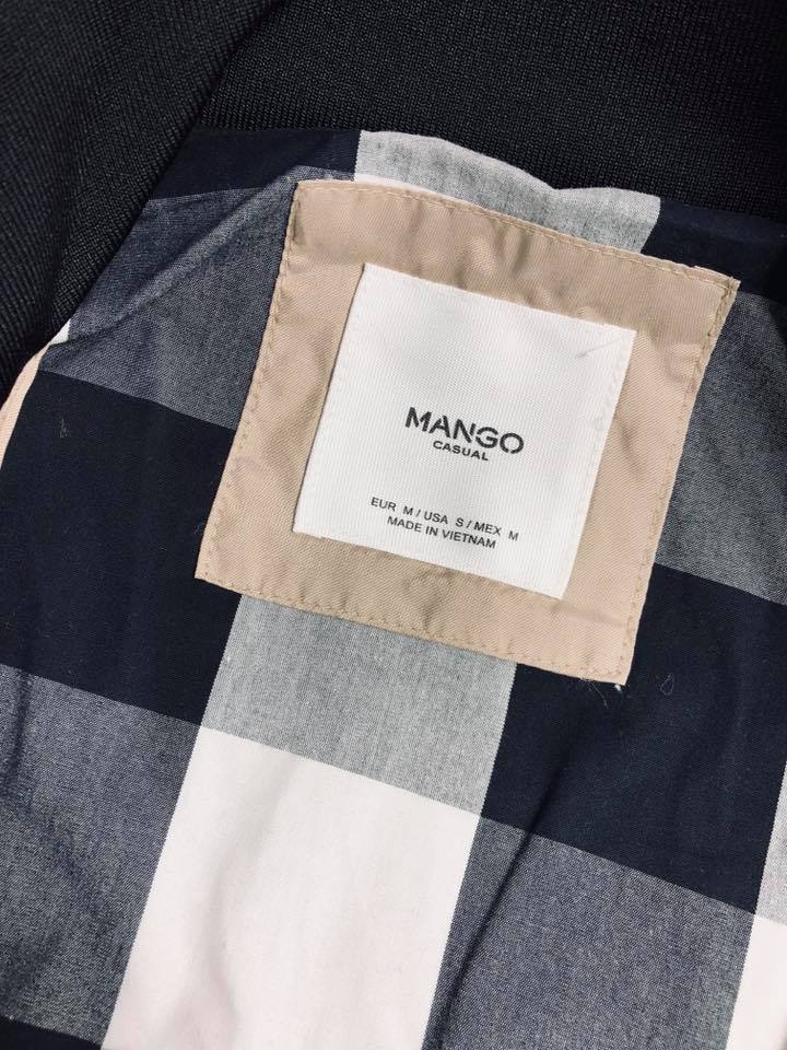 Áo khoác dù Mango