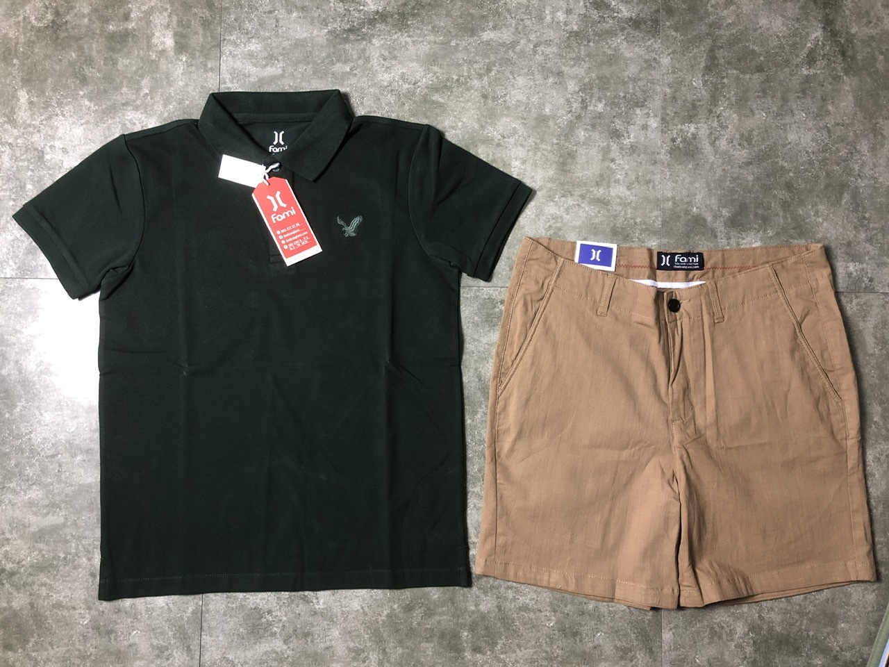 Áo polo Fami vải cá sấu dày dặn, có bigsize