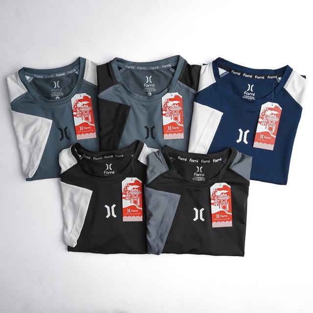 Áo thể thao Raglan màu đen (có bigsize)