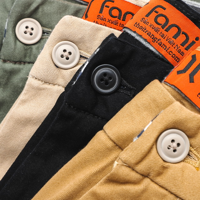 Quần short kaki chinos CAROLLA màu xanh ngọc, có bigsize