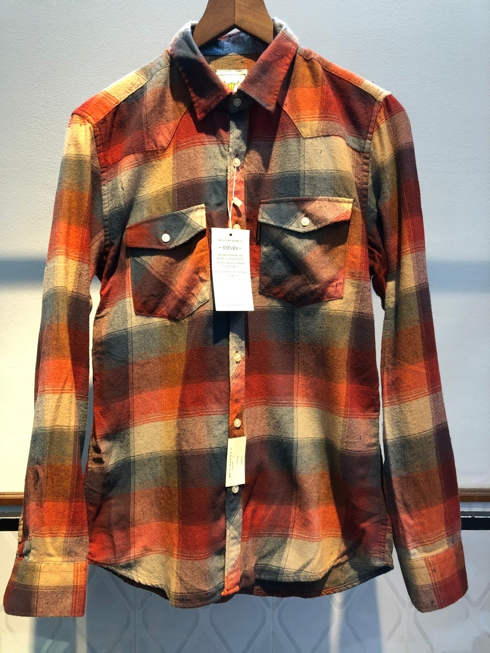 Sơmi flanel dài tay Nam