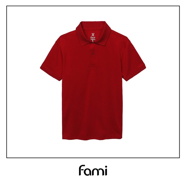 Áo polo slimfit Fami - Màu đen