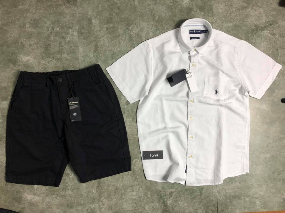 Sơmi ngắn tay linen