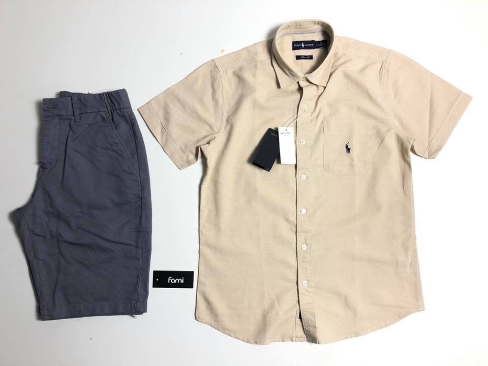 Sơmi ngắn tay linen