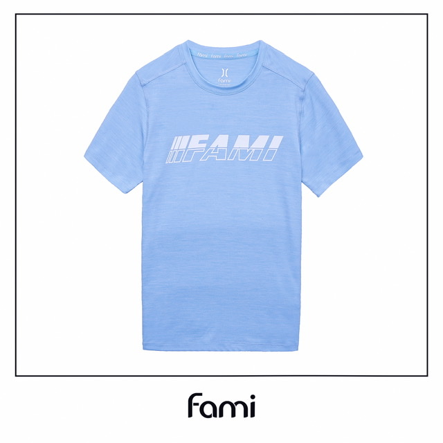 Áo thun thể thao Fami Linear Logo mẫu mới 2020, có bigsize