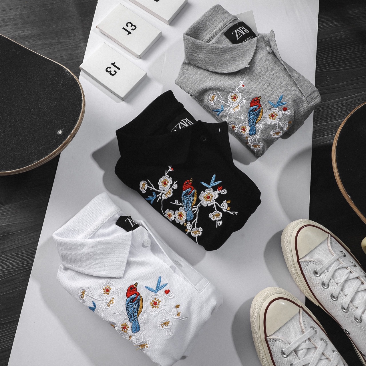 Áo polo thêu cho Nam mẫu mới