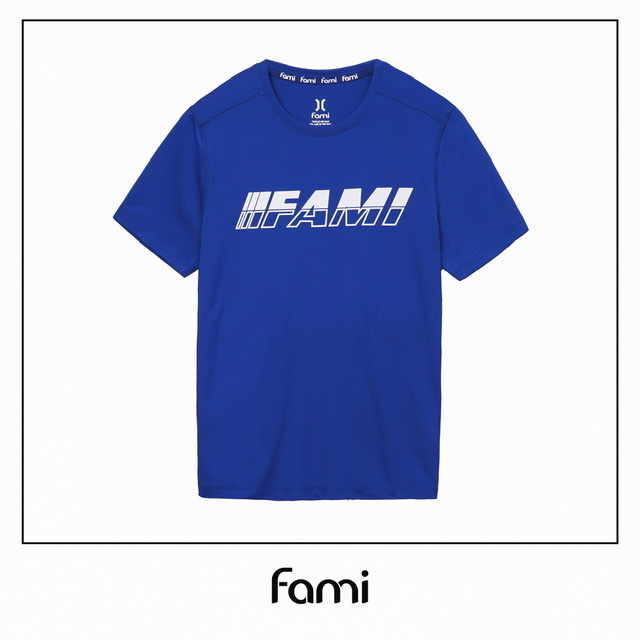 Áo thun thể thao Fami Linear Logo mẫu mới 2020, có bigsize