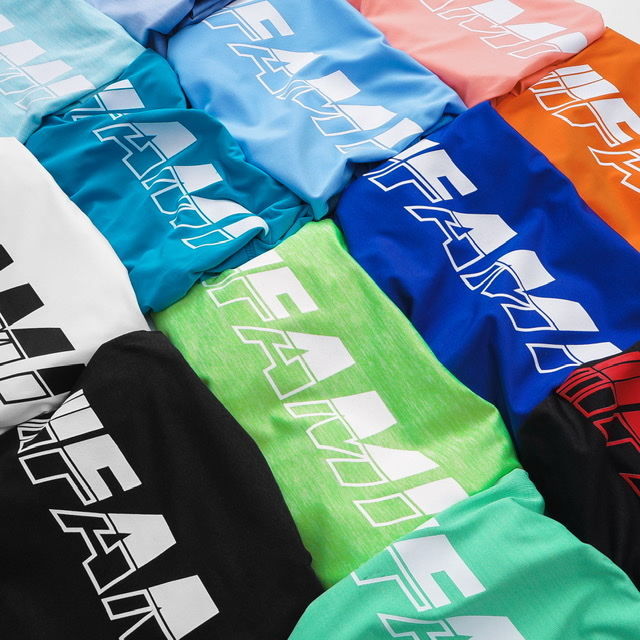 Áo thun thể thao Fami Linear Logo mẫu mới 2020, Màu hồng phấn có bigsize