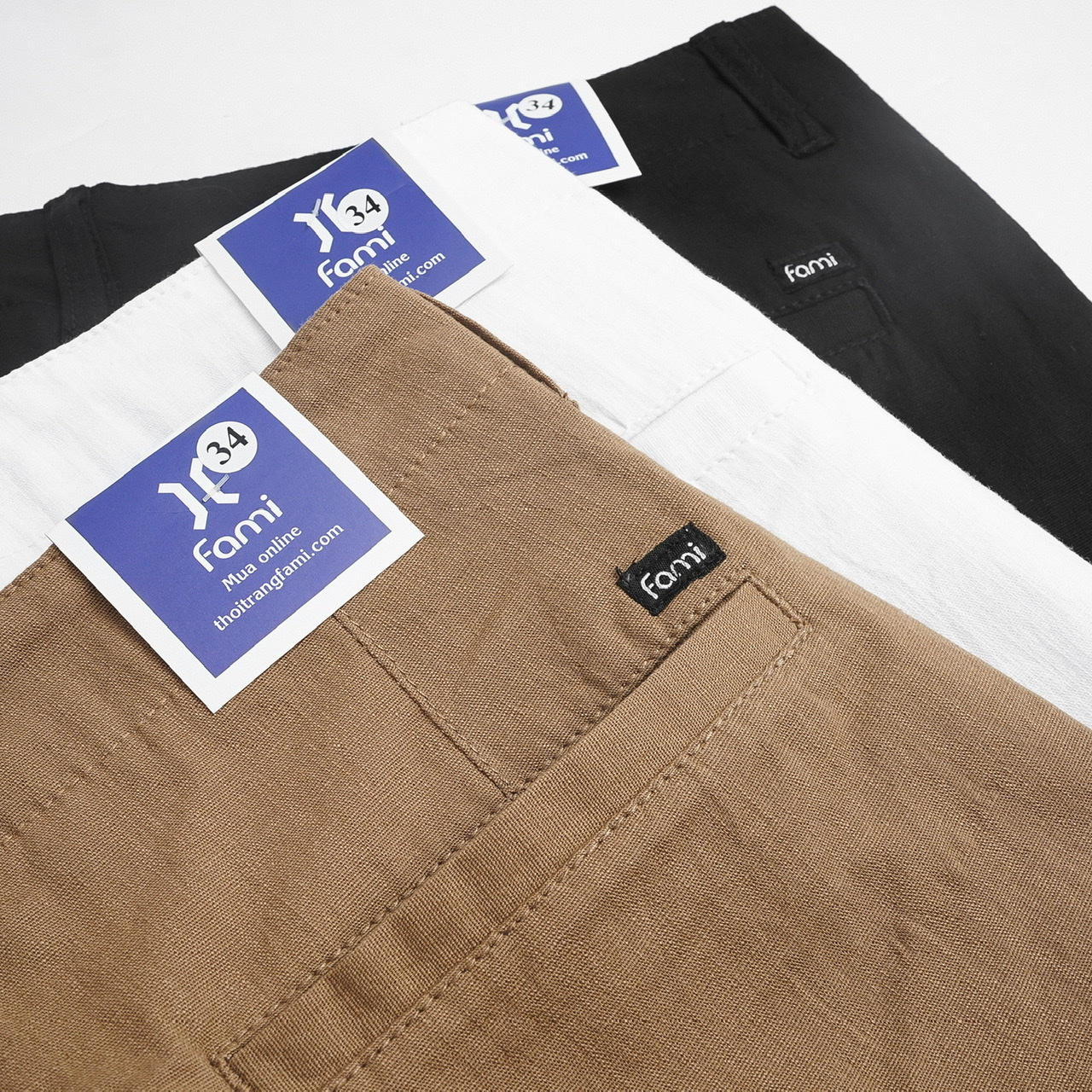 Quần đùi Linen Nam, có bigsize