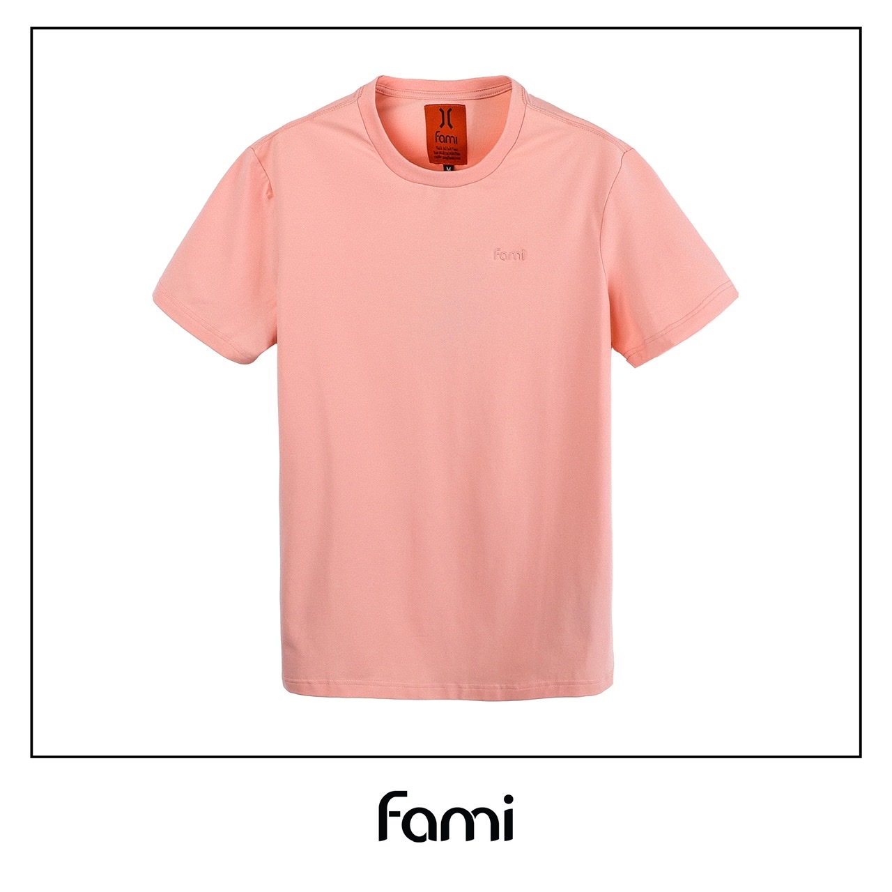 Áo thun trơn Fami màu đỏ, có bigsize