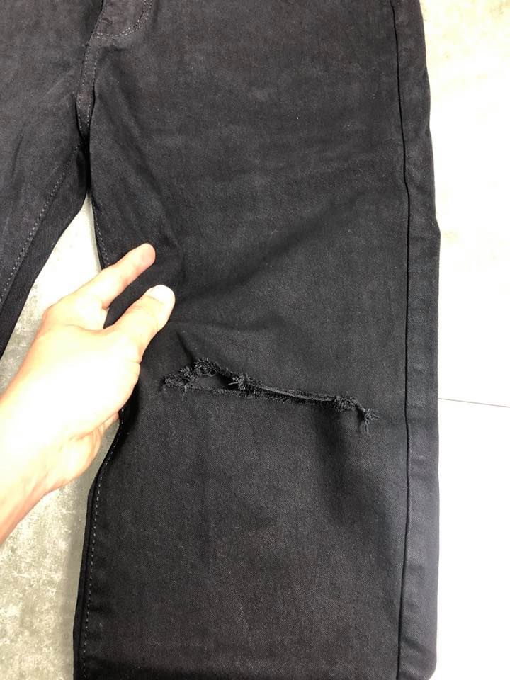 quần jean full black