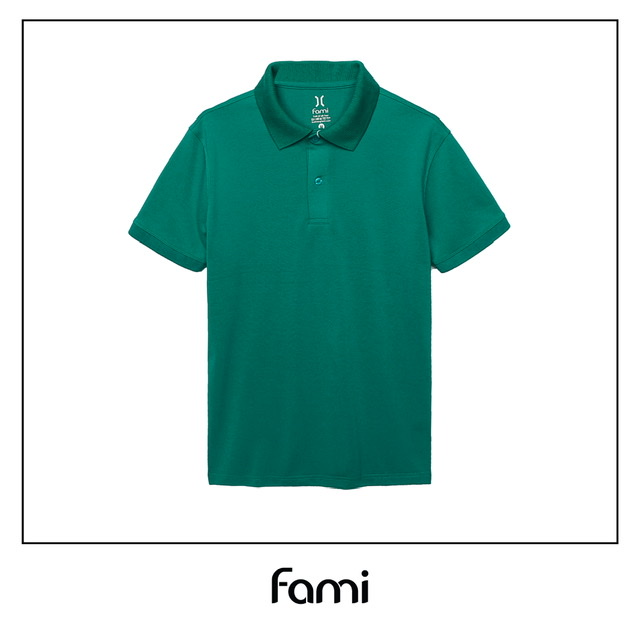 Áo polo slimfit Fami - Màu đen