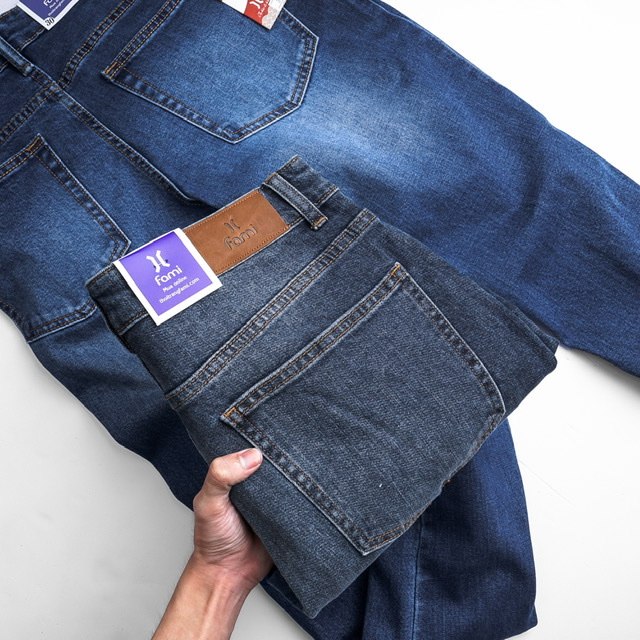 Quần jeanThời Trang CAROLLAXanh slimfit, có bigsize