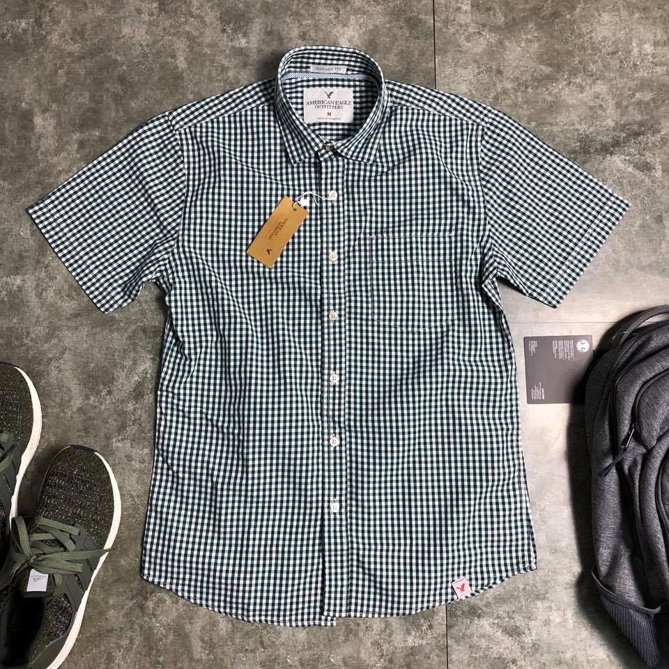 sơ mi ngắn tay bigsize sọc caro coton