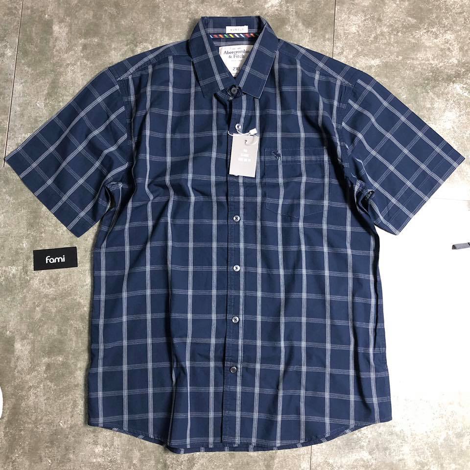 sơ mi ngắn tay bigsize sọc caro coton