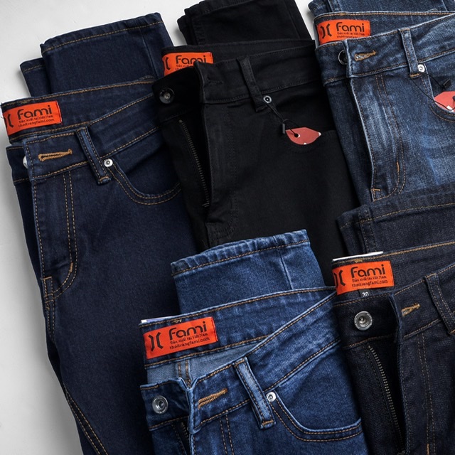 Quần jeanThời Trang CAROLLAXanh slimfit, có bigsize