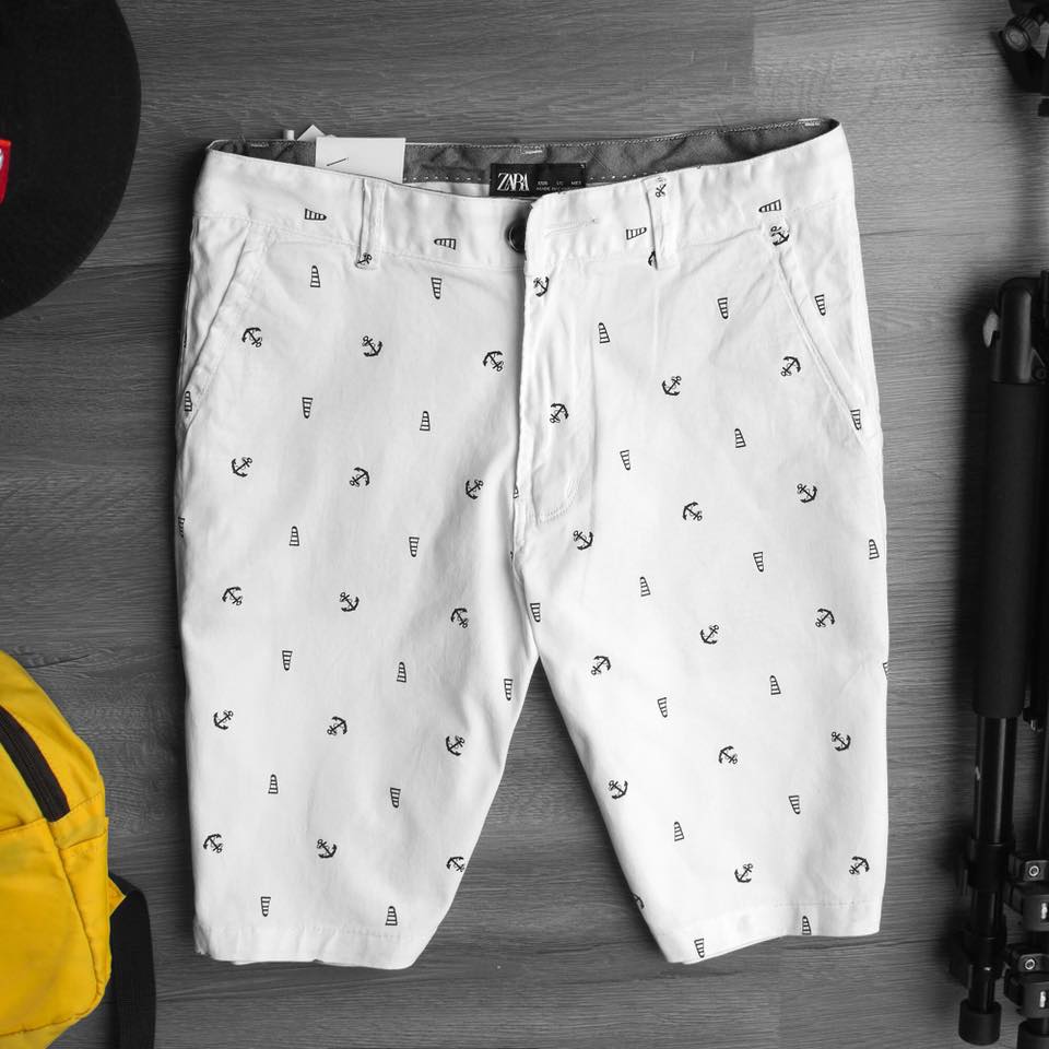 quần sọt nam họa tiết nhỏ