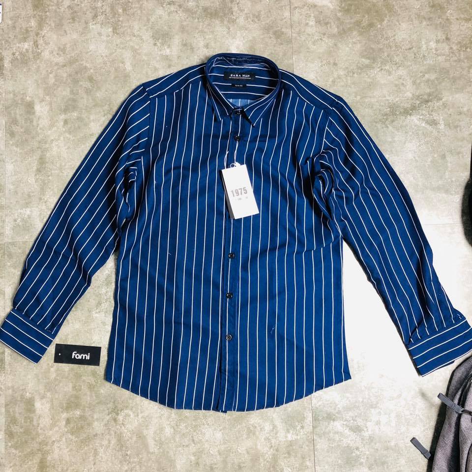 áo sơ mi dài tay Zara sọc
