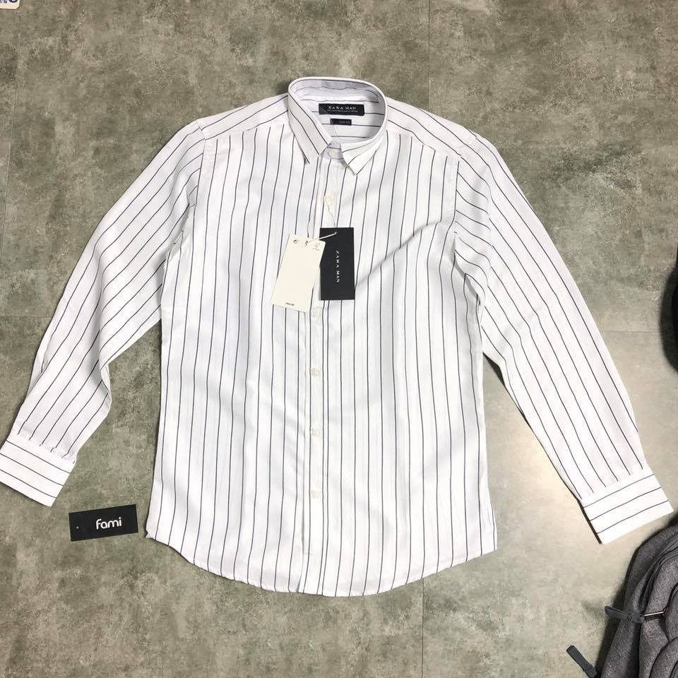 áo sơ mi dài tay Zara sọc