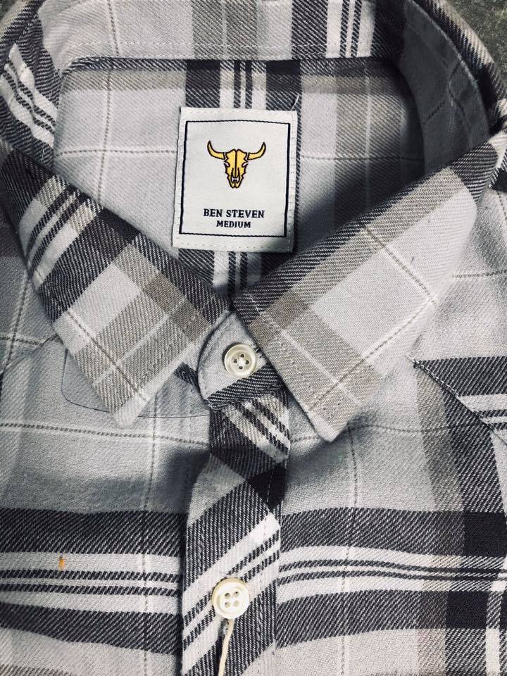 áo sơ mi caro dài tay