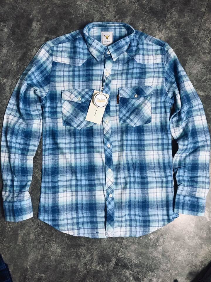 áo sơ mi caro dài tay