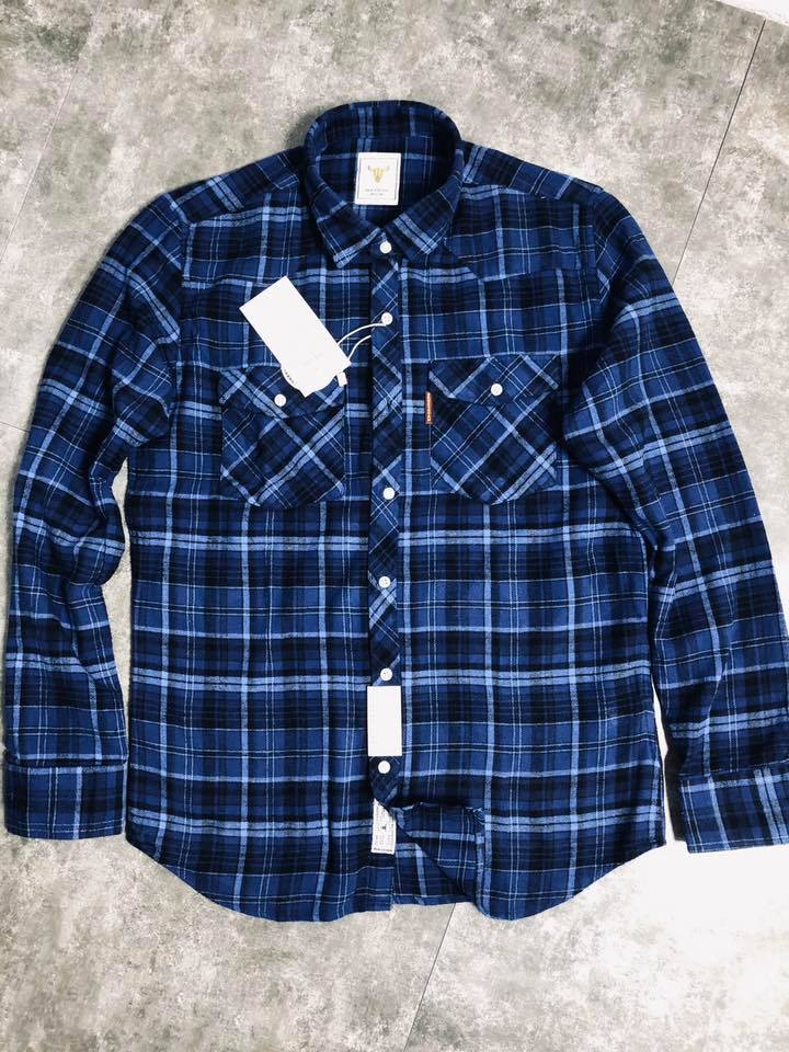 áo sơ mi caro dài tay