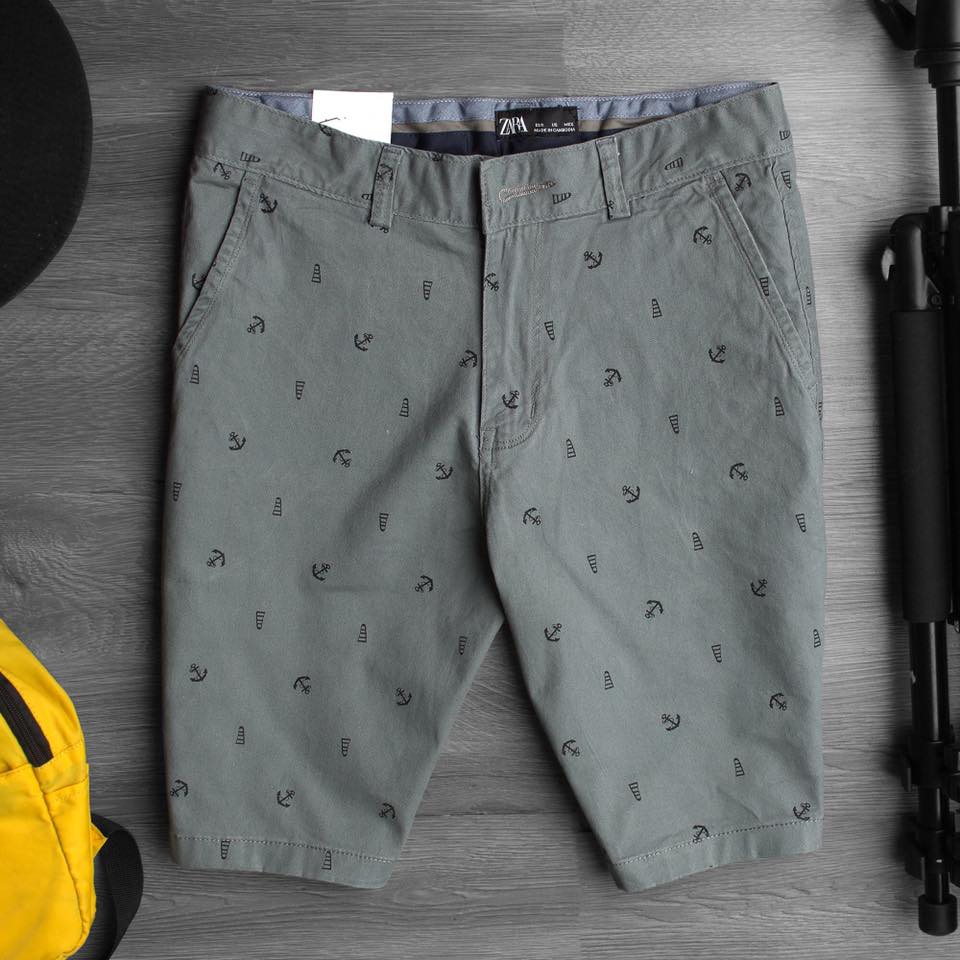 quần sọt nam họa tiết nhỏ